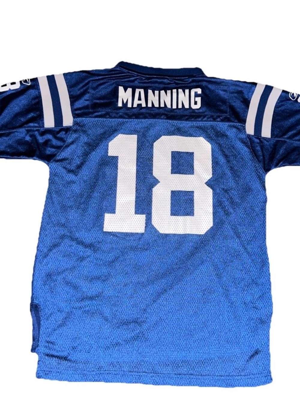 Vintage Peyton Manning #18 Colts Jersey. Blue Reebok. Youth Large Go Colts!